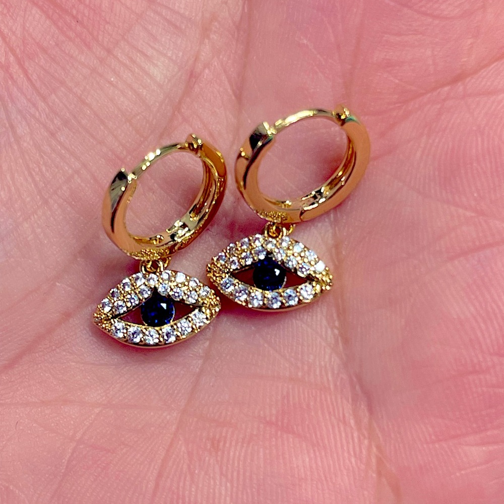 Evil Eye Drop Earrings
